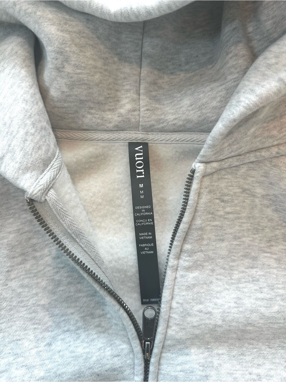 Vuori Light Gray Restore Full-Zip Hoodie - Picture 3 of 6
